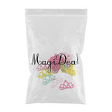 Maxbell 30 Pcs Mixed Color Hair Clips Girls Princess Crown Sequins Head Accessories