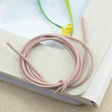 Maxbell 5 Meters Elastic Rubber Hair Band for DIY Hair Accessories 2.5mm Wide Nude