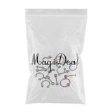 Maxbell 16/Pack Stainless Steel Ear Studs Labret Lip Rings Nose Tongue  Colored