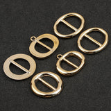 Maxbell 50 Pcs Fashion Scarf Clip Ring Twilly Neckerchief Twist Scarf Ring  17 x 23 mm