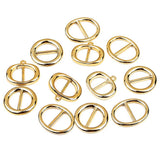 Maxbell 50 Pcs Fashion Scarf Clip Ring Twilly Neckerchief Twist Scarf Ring  17 x 23 mm