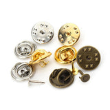 Maxbell 50 Pieces Tie Tacks Butterfly Pinch Back Pins Brooch Findings Gold