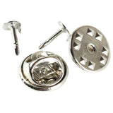 Maxbell 50 Pieces Tie Tacks Butterfly Pinch Back Pins Brooch Findings White K