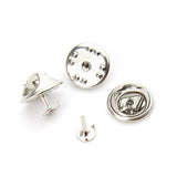 Maxbell 50 Pieces Tie Tacks Butterfly Pinch Back Pins Brooch Findings White K