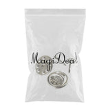 Maxbell 50 Pieces Tie Tacks Butterfly Pinch Back Pins Brooch Findings White K