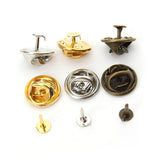 Maxbell 50 Pieces Tie Tacks Butterfly Pinch Back Pins Brooch Findings White K