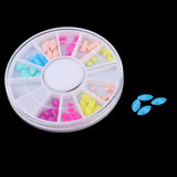 Maxbell 12 Colors Assorted Nail Art Acrylic Embellishments DIY Scrapbooking Crafts