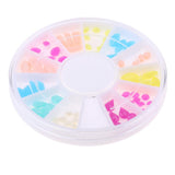 Maxbell 12 Colors Assorted Nail Art Acrylic Embellishments DIY Scrapbooking Crafts