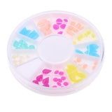 Maxbell 12 Colors Assorted Nail Art Acrylic Embellishments DIY Scrapbooking Crafts