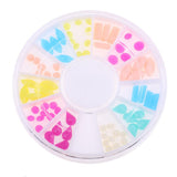 Maxbell 12 Colors Assorted Nail Art Acrylic Embellishments DIY Scrapbooking Crafts
