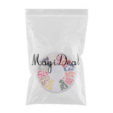 Maxbell 12Colors Nail Art Half Round Pear Bead Manicure Accessories for Scrapbooking