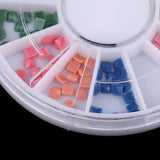 Maxbell 12Colors Nail Art Half Round Pear Bead Manicure Accessories for Scrapbooking