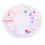 Maxbell 12 Colors Nail Art Half Round Pearl Embellishments DIY Scrapbooking Crafts