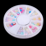 Maxbell 12 Colors Nail Art Half Round Pearl Embellishments DIY Scrapbooking Crafts