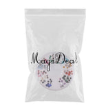 Maxbell 12Colors Assorted Flat Back Acrylic Crystal Embellishments DIY Scrapbooking
