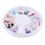 Maxbell 12Colors Assorted Flat Back Acrylic Crystal Embellishments DIY Scrapbooking