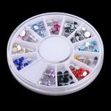 Maxbell 12Colors Assorted Flat Back Acrylic Crystal Embellishments DIY Scrapbooking