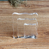 Maxbell Transparent Scrapbook Clear Stamp Pad DIY Tool Acrylic Stamp Blocks 10x10cm