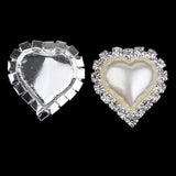 Maxbell 10 Pieces Mixed Diamante Crystal Rhinestone Buttons Embellishments Flatbacks Appliques (Love Heart / Round / Oval) for Decor Wedding Invitation Phone Case Craft Bag Shoes Hair Accessories - Aladdin Shoppers