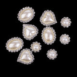 Maxbell 10 Pieces Mixed Diamante Crystal Rhinestone Buttons Embellishments Flatbacks Appliques (Love Heart / Round / Oval) for Decor Wedding Invitation Phone Case Craft Bag Shoes Hair Accessories - Aladdin Shoppers