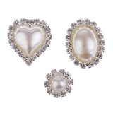 Maxbell 10 Pieces Mixed Diamante Crystal Rhinestone Buttons Embellishments Flatbacks Appliques (Love Heart / Round / Oval) for Decor Wedding Invitation Phone Case Craft Bag Shoes Hair Accessories - Aladdin Shoppers