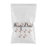 Max 10 Pieces DIY Cufflink Findings Cuff Link Blank Back Plate Pad Base rosegold