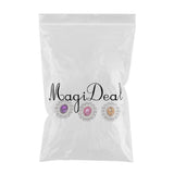 Maxbell 3 Colors Pearl Crystal Rhinestone Flatback Buttons Embellishment DIY Craft