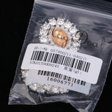 Maxbell 3 Colors Pearl Crystal Rhinestone Flatback Buttons Embellishment DIY Craft