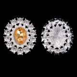 Maxbell 3 Colors Pearl Crystal Rhinestone Flatback Buttons Embellishment DIY Craft