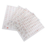 Maxbell 4 Sheets Funny Transparent Stickers Scrapbooking Diary Decoration DIY Album
