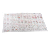 Maxbell 4 Sheets Funny Transparent Stickers Scrapbooking Diary Decoration DIY Album