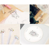Maxbell 4 Sheets Funny Transparent Stickers Scrapbooking Diary Decoration DIY Album