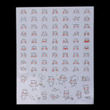 Maxbell 4 Sheets Funny Transparent Stickers Scrapbooking Diary Decoration DIY Album
