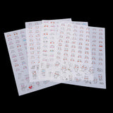 Maxbell 4 Sheets Funny Transparent Stickers Scrapbooking Diary Decoration DIY Album