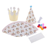 Maxbell DIY Paper Crowns Set Kids Children Birthday Party Hats Fun Game Decorations