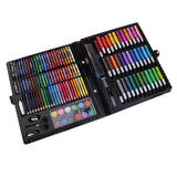 Maxbell 150 Pieces Art Set Childrens/Kids Colouring Drawing Painting Arts & Crafts Case Water Color Pen Colored Pencils Crayon Oil Pastel Paint Brush Drawing Tool Art School Stationery set - Aladdin Shoppers