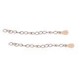 Max 2 Pieces Sterling Silver Bracelet Anklet Chain Jewelry Making Rose Gold 5cm