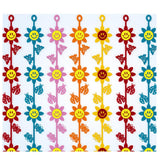Maxbell 20 Pieces Bubble Smile Flower Wall Decoration Foam Flower Stickers 7 cm