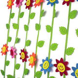 Maxbell 20 Pieces Bubble Smile Flower Wall Decoration Foam Flower Stickers 7 cm