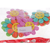 Maxbell 20 Pieces Bubble Smile Flower Wall Decoration Foam Flower Stickers 7 cm