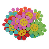 Maxbell 20 Pieces Bubble Smile Flower Wall Decoration Foam Flower Stickers 7 cm