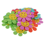 Maxbell 20 Pieces Bubble Smile Flower Wall Decoration Foam Flower Stickers 7 cm