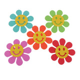 Maxbell 20 Pieces Bubble Smile Flower Wall Decoration Foam Flower Stickers 7 cm