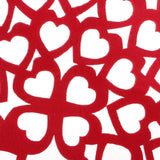 Maxbell DIY Heart Shape Non-woven Foam Hanging Wall Decor for Home Kindergarten Red