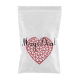 Maxbell DIY Heart Shape Non-woven Foam Hanging Wall Decor for Home Kindergarten Red