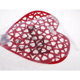 Maxbell DIY Heart Shape Non-woven Foam Hanging Wall Decor for Home Kindergarten Red