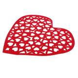 Maxbell DIY Heart Shape Non-woven Foam Hanging Wall Decor for Home Kindergarten Red