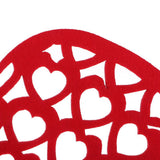 Maxbell DIY Heart Shape Non-woven Foam Hanging Wall Decor for Home Kindergarten Red