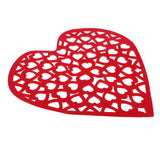 Maxbell DIY Heart Shape Non-woven Foam Hanging Wall Decor for Home Kindergarten Red