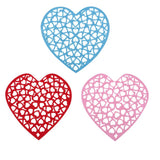 Maxbell DIY Heart Shape Non-woven Foam Hanging Wall Decor for Home Kindergarten Red